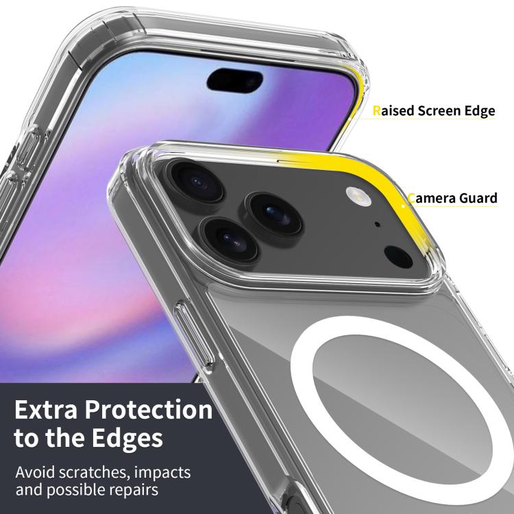 For iPhone 17 Pro Max Scratchproof PC Hybrid TPU Magsafe Phone Case(Transparent) - iPhone 17 Pro Max Cases by buy2fix | Online Shopping UK | buy2fix