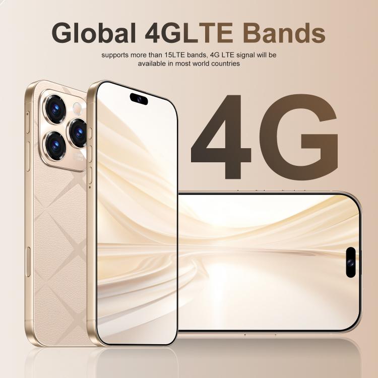 A16 Pro Max / PDA89-B, 4GB+64GB, 6.58 inch Android 10 MTK6739 Quad Core, Network: 4G, OTG, Dual SIM, Plug:US Plug(Gold) -  by buy2fix | Online Shopping UK | buy2fix