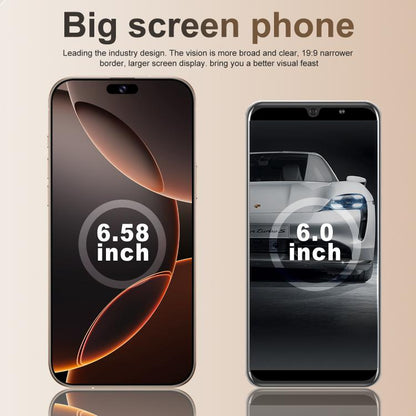 A16 Pro Max / PDA89-B, 4GB+64GB, 6.58 inch Android 10 MTK6739 Quad Core, Network: 4G, OTG, Dual SIM, Plug:US Plug(Gold) -  by buy2fix | Online Shopping UK | buy2fix