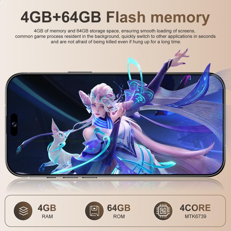 A16 Pro Max / PDA89-B, 4GB+64GB, 6.58 inch Android 10 MTK6739 Quad Core, Network: 4G, OTG, Dual SIM, Plug:US Plug(Grey) -  by buy2fix | Online Shopping UK | buy2fix