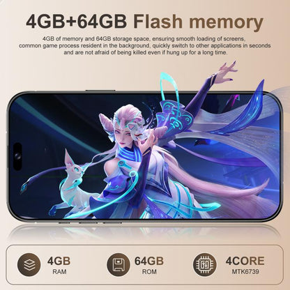 A16 Pro Max / PDA89-B, 4GB+64GB, 6.58 inch Android 10 MTK6739 Quad Core, Network: 4G, OTG, Dual SIM, Plug:US Plug(Gold) -  by buy2fix | Online Shopping UK | buy2fix