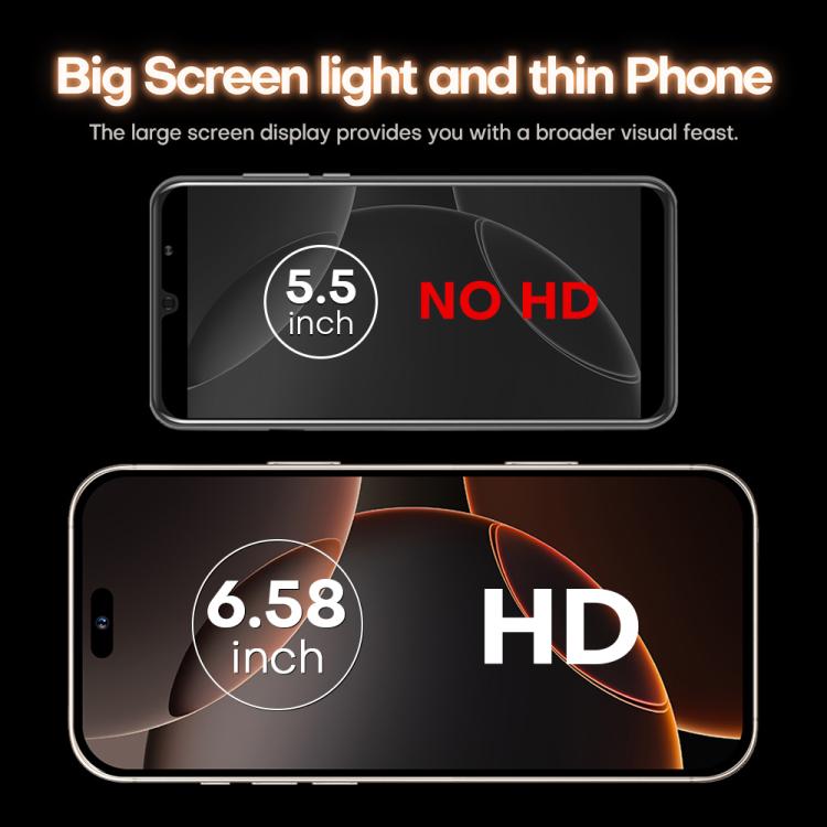 I16 Pro Max / PDQ6, 4GB+64GB, 6.58 inch Android 10 MTK6739 Quad Core, Network: 4G, Dual SIM, Plug:AU Plug(Grey) -  by buy2fix | Online Shopping UK | buy2fix