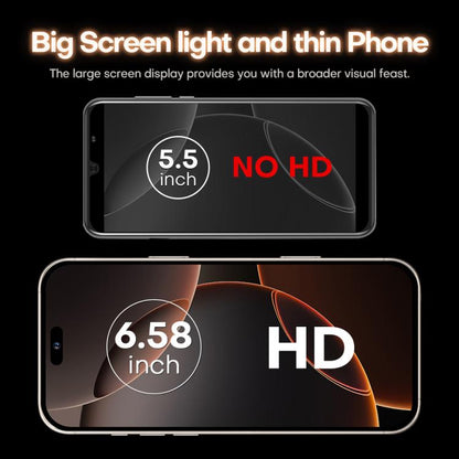 I16 Pro Max / PDQ6, 4GB+64GB, 6.58 inch Android 10 MTK6739 Quad Core, Network: 4G, Dual SIM, Plug:AU Plug(Black) -  by buy2fix | Online Shopping UK | buy2fix