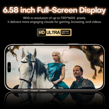 I16 Pro Max / PDQ6, 4GB+64GB, 6.58 inch Android 10 MTK6739 Quad Core, Network: 4G, Dual SIM, Plug:US Plug(Grey) -  by buy2fix | Online Shopping UK | buy2fix