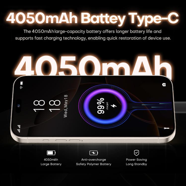 I16 Pro Max / PDQ6, 4GB+64GB, 6.58 inch Android 10 MTK6739 Quad Core, Network: 4G, Dual SIM, Plug:UK Plug(Gold) -  by buy2fix | Online Shopping UK | buy2fix