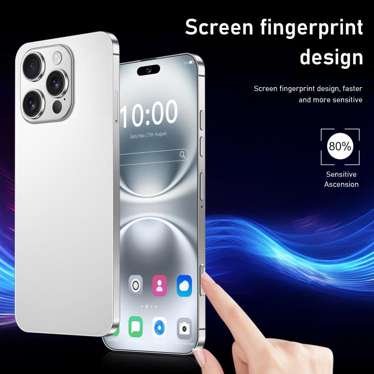 I16 Pro Max / RAi3, 3GB+64GB, 6.56 inch Android 10 MTK6739 Quad Core, Network: 4G, Dual SIM, Plug:UK Plug(White) -  by buy2fix | Online Shopping UK | buy2fix