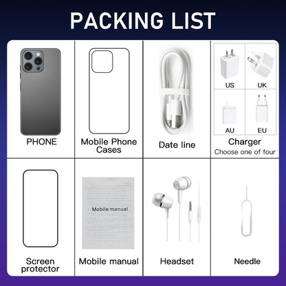 I16 Pro Max / RAi3, 3GB+64GB, 6.56 inch Android 10 MTK6739 Quad Core, Network: 4G, Dual SIM, Plug:US Plug(Gold) -  by buy2fix | Online Shopping UK | buy2fix