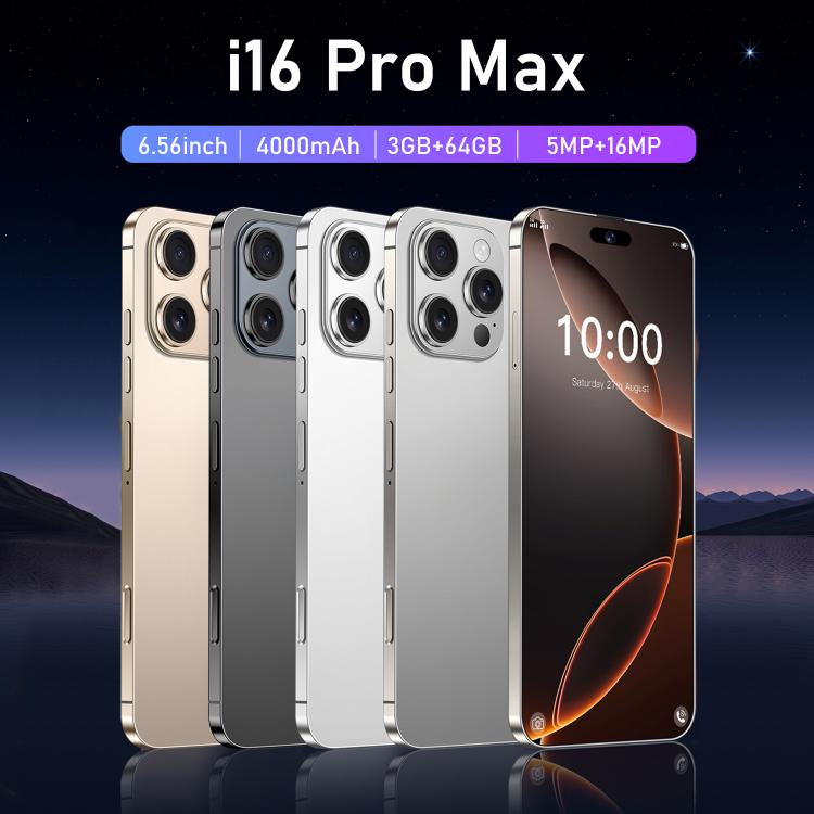 I16 Pro Max / RAi3, 3GB+64GB, 6.56 inch Android 10 MTK6739 Quad Core, Network: 4G, Dual SIM, Plug:EU Plug(Black) -  by buy2fix | Online Shopping UK | buy2fix