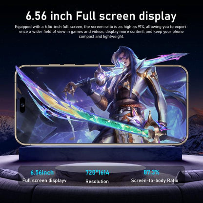 I16 Pro Max / RAi3, 3GB+64GB, 6.56 inch Android 10 MTK6739 Quad Core, Network: 4G, Dual SIM, Plug:EU Plug(White) -  by buy2fix | Online Shopping UK | buy2fix