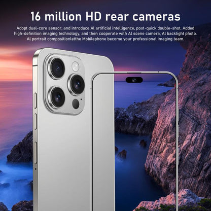 I16 Pro Max / RAi3, 3GB+64GB, 6.56 inch Android 10 MTK6739 Quad Core, Network: 4G, Dual SIM, Plug:US Plug(White) -  by buy2fix | Online Shopping UK | buy2fix