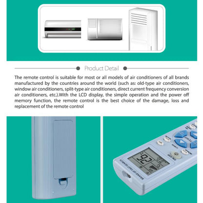 CHUNGHOP K-920ES Universal Air Conditioner Remote Control with Brand Button Pairing Function(White) - Air-Conditioner by CHUNGHOP | Online Shopping UK | buy2fix