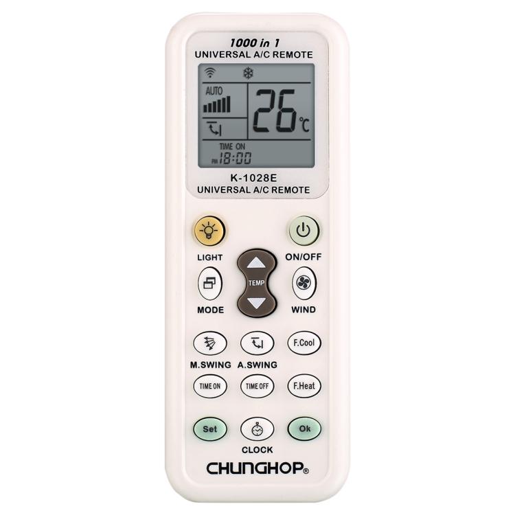 CHUNGHOP K-1028E Universal Air Conditioner Remote Control with Torch - Air-Conditioner by CHUNGHOP | Online Shopping UK | buy2fix