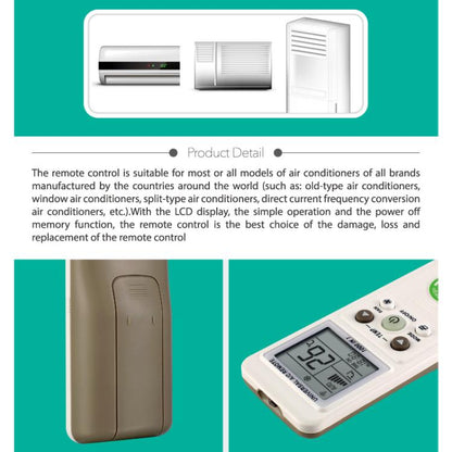 CHUNGHOP K-1038ES Universal Air Conditioner Remote Control with Brand Button Pairing Function - Air-Conditioner by CHUNGHOP | Online Shopping UK | buy2fix