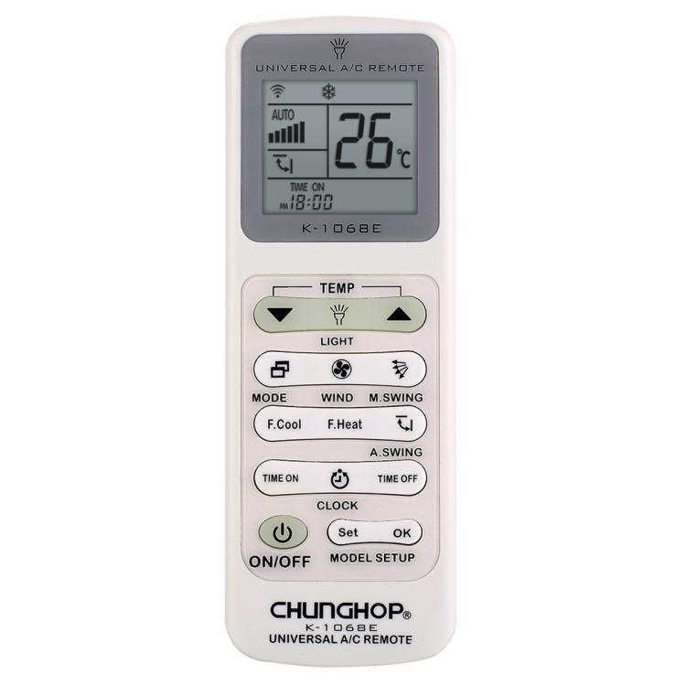 CHUNGHOP K-1068E Universal Air Conditioner Remote Control with Torch - Air-Conditioner by CHUNGHOP | Online Shopping UK | buy2fix