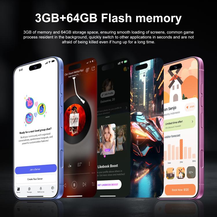 I16 Plus / RAi5, 3GB+64GB, 6.56 inch Android 10 MTK6739 Quad Core, Network: 4G, Dual SIM, Plug:US Plug(Black) -  by buy2fix | Online Shopping UK | buy2fix