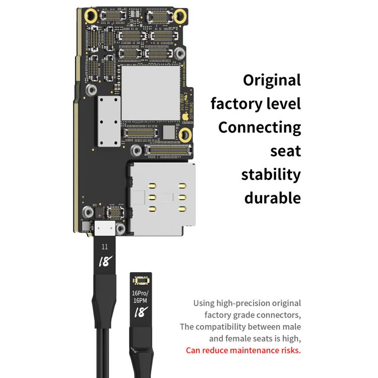 18 Kinds Motherboard Repair Power Boot Cable for iPhone 7-16 Pro Max - Tool Kits by buy2fix | Online Shopping UK | buy2fix
