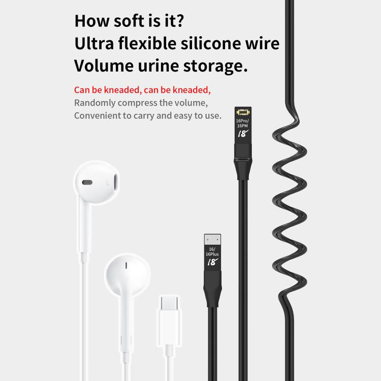 18 Kinds Motherboard Repair Power Boot Cable for iPhone 7-16 Pro Max - Tool Kits by buy2fix | Online Shopping UK | buy2fix