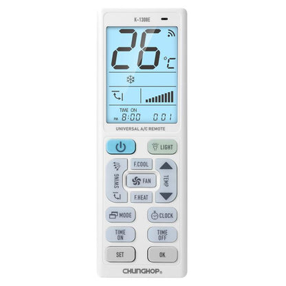 CHUNGHOP K-1308E Universal Air Conditioner Remote Control with Torch and LCD Backlight - Air-Conditioner by CHUNGHOP | Online Shopping UK | buy2fix