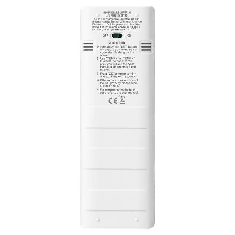 CHUNGHOP K-1308E Universal Air Conditioner Remote Control with Torch and LCD Backlight - Air-Conditioner by CHUNGHOP | Online Shopping UK | buy2fix