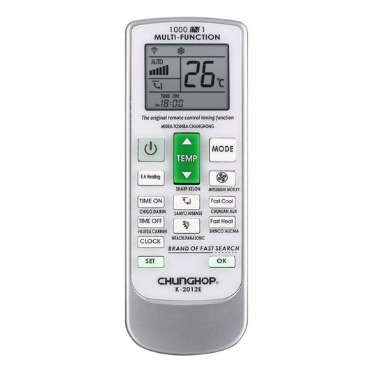 CHUNGHOP K-2012E Universal Air Conditioner Remote Control with Brand Button Pairing Function - Universal by CHUNGHOP | Online Shopping UK | buy2fix