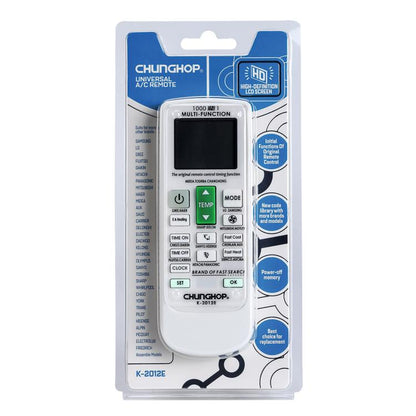 CHUNGHOP K-2012E Universal Air Conditioner Remote Control with Brand Button Pairing Function - Universal by CHUNGHOP | Online Shopping UK | buy2fix