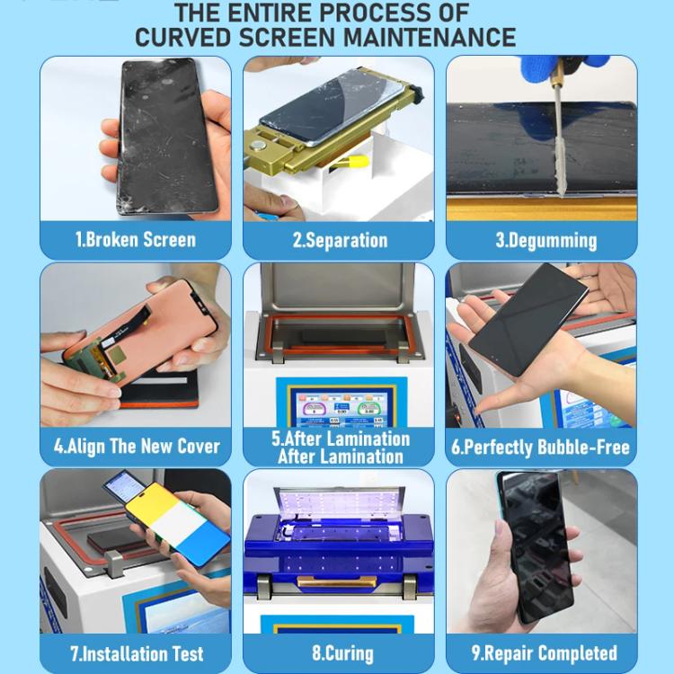 YYD YD-636 UV Curing Laminating Defoaming All-in-One, Plug:UK Plug - Defoaming Equipment by buy2fix | Online Shopping UK | buy2fix