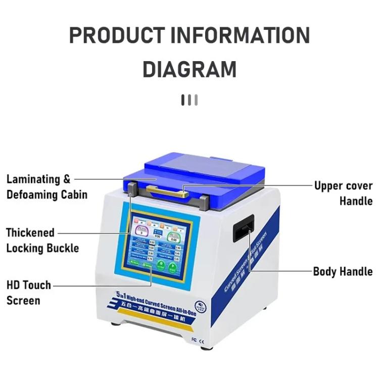 YYD YD-636 UV Curing Laminating Defoaming All-in-One, Plug:US Plug - Defoaming Equipment by buy2fix | Online Shopping UK | buy2fix