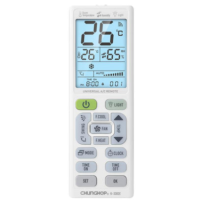 CHUNGHOP K-3302E Universal Air Conditioner Remote Control with Torch and LCD backlight - Air-Conditioner by CHUNGHOP | Online Shopping UK | buy2fix
