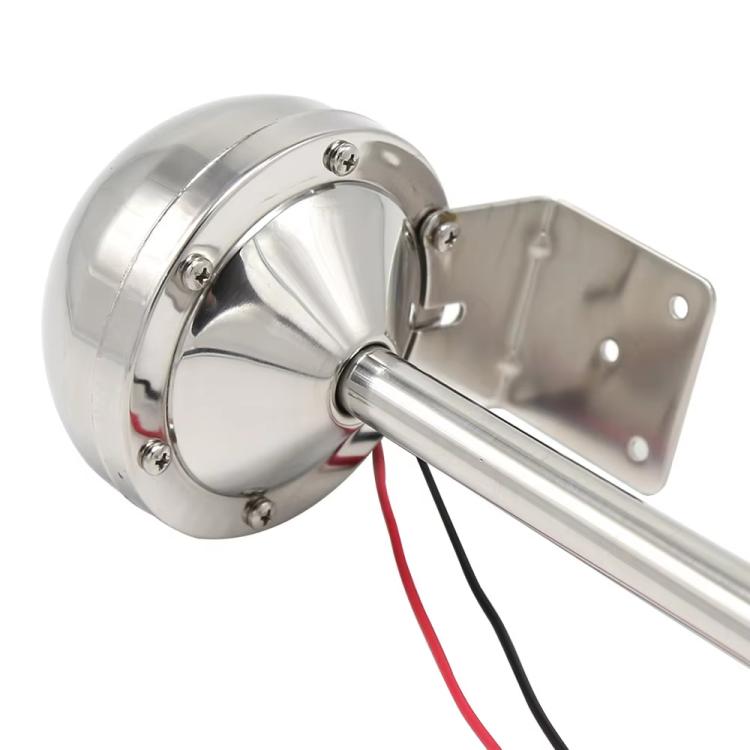 12V 125dB Car / Truck / Boat Stainless Steel Electric Horn with Mounting Bracket(Silver) - Security Alarm System by buy2fix | Online Shopping UK | buy2fix