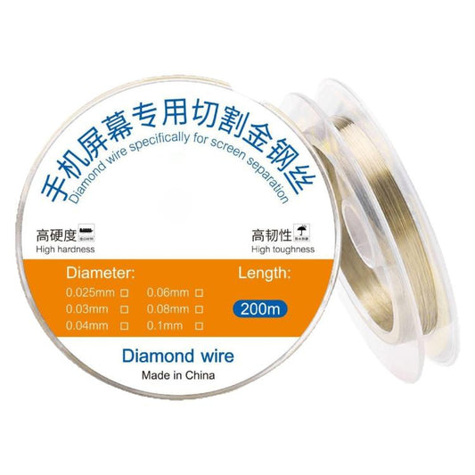 200m Screen Separation Specifically Diamond Cutting Wire, Diameter:0.04mm - Others by buy2fix | Online Shopping UK | buy2fix