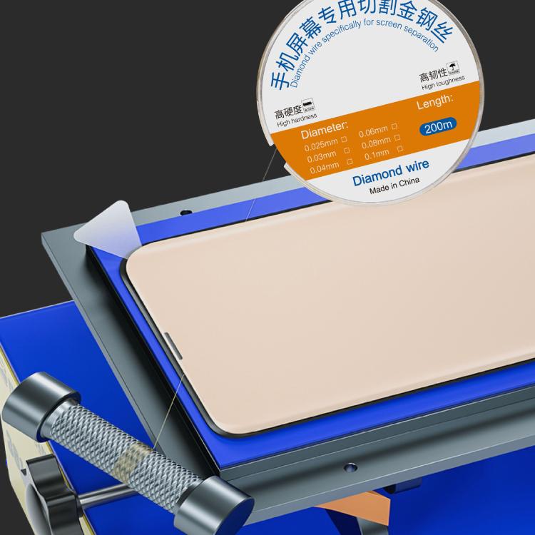 200m Screen Separation Specifically Diamond Cutting Wire, Diameter:0.08mm - Others by buy2fix | Online Shopping UK | buy2fix