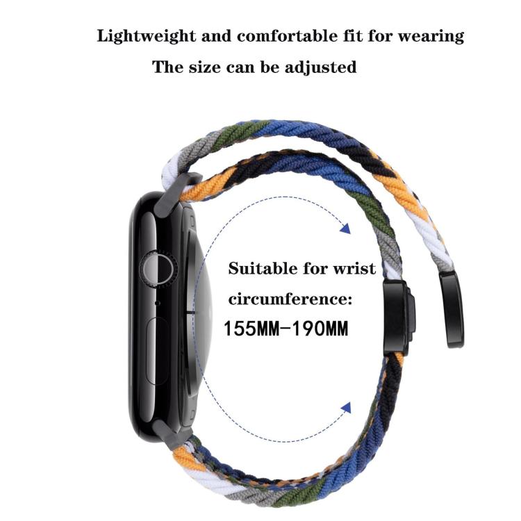 For Apple Watch 46mm / 49mm / 45mm / 44mm xDfind Magnetic Buckle Loop Woven Watch Band(Smoke Purple) - Watch Bands by xDfind | Online Shopping UK | buy2fix