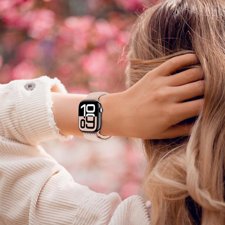 For Apple Watch 46mm / 49mm / 45mm / 44mm xDfind Magnetic Buckle Loop Woven Watch Band(Smoke Purple) - Watch Bands by xDfind | Online Shopping UK | buy2fix