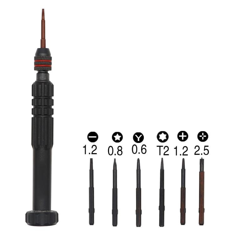 6 in 1 Aluminum Alloy Screwdriver Set - Screwdriver Set by buy2fix | Online Shopping UK | buy2fix