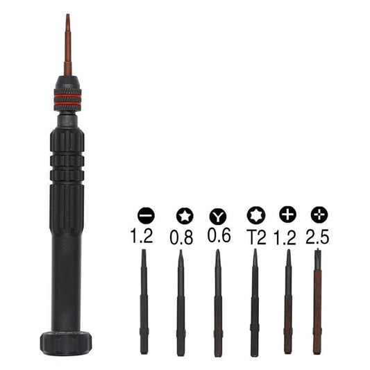 6 in 1 Aluminum Alloy Screwdriver Set - Screwdriver Set by buy2fix | Online Shopping UK | buy2fix