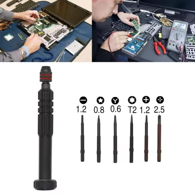 6 in 1 Aluminum Alloy Screwdriver Set - Screwdriver Set by buy2fix | Online Shopping UK | buy2fix