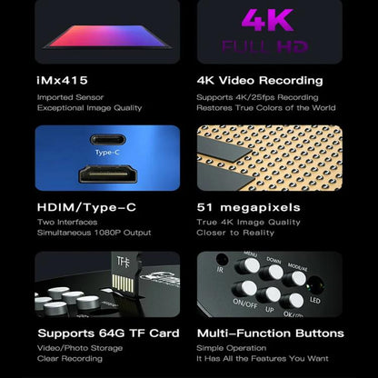 Mechanic MOS 4K IMX415 Sensor 51MP Ultra HD Industry Microscope Camera - Microscope Magnifier Series by MECHANIC | Online Shopping UK | buy2fix