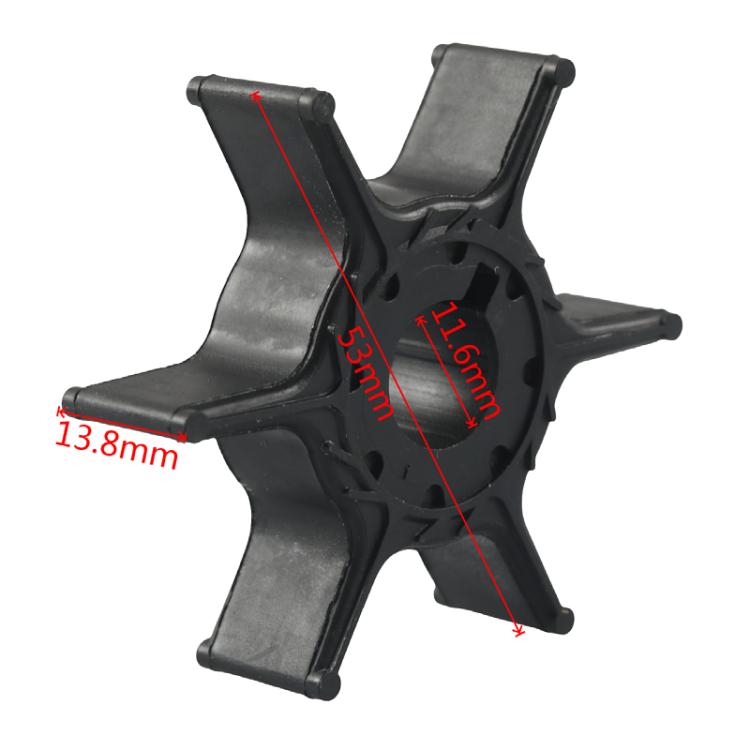 Outboard Water Pump Impeller Repair Kit for YAMAHA F6 F8 4-Stroke 68T-W0078-00(Silver + Black) - Marine Accessories & Parts by buy2fix | Online Shopping UK | buy2fix