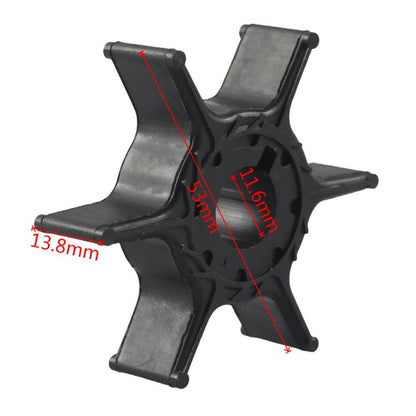 Outboard Water Pump Impeller Repair Kit for YAMAHA F6 F8 4-Stroke 68T-W0078-00(Silver + Black) - Marine Accessories & Parts by buy2fix | Online Shopping UK | buy2fix