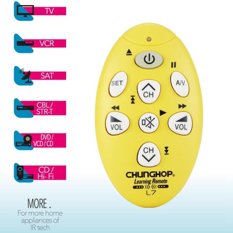 CHUNGHOP L7 Infrared Learning Universal TV Remote Control(Grey) - TV by CHUNGHOP | Online Shopping UK | buy2fix