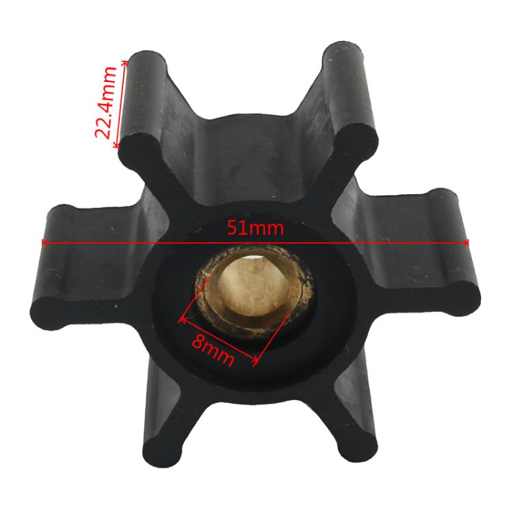 Outboard Water Pump Impeller for Milwaukee M18 49162771(Black) - Marine Accessories & Parts by buy2fix | Online Shopping UK | buy2fix