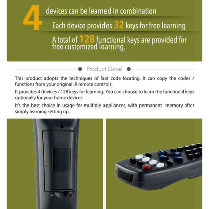 CHUNGHOP L330E Infrared Learning Universal TV Remote Control - TV by CHUNGHOP | Online Shopping UK | buy2fix