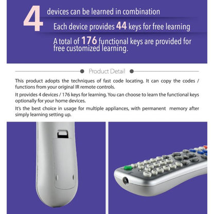 CHUNGHOP L350 Infrared Learning Universal TV Remote Control - TV by CHUNGHOP | Online Shopping UK | buy2fix