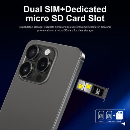 I16 Pro Max / ZPT93, 2GB+16GB, 6.26 inch Android 8.1 MTK6737 Quad Core, Network: 4G, Dual SIM, Plug:AU Plug(Black) -  by buy2fix | Online Shopping UK | buy2fix