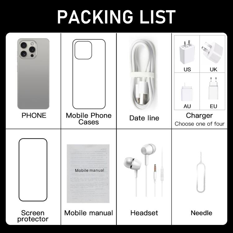 I16 Pro Max / ZPT93, 2GB+16GB, 6.26 inch Android 8.1 MTK6737 Quad Core, Network: 4G, Dual SIM, Plug:EU Plug(Grey) -  by buy2fix | Online Shopping UK | buy2fix