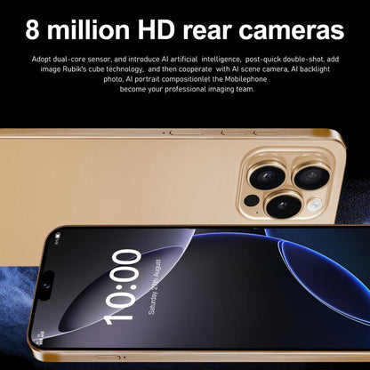 I16 Pro Max / ZPT93, 2GB+16GB, 6.26 inch Android 8.1 MTK6737 Quad Core, Network: 4G, Dual SIM, Plug:UK Plug(Gold) -  by buy2fix | Online Shopping UK | buy2fix