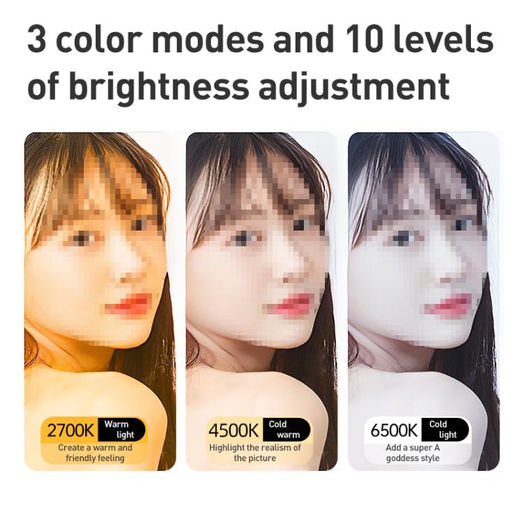 W70 Multifunctional Portable Magnetic Fill Light, Style:Three-Colors Light - Selfie Light by buy2fix | Online Shopping UK | buy2fix