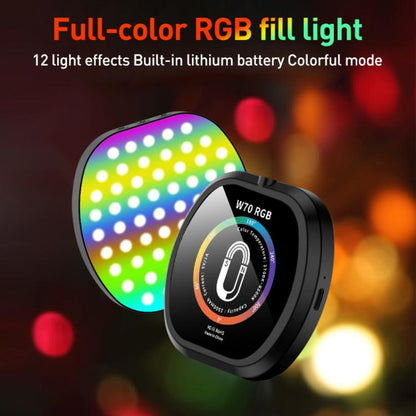 W70 Multifunctional Portable Magnetic Fill Light, Style:RGB Light - Selfie Light by buy2fix | Online Shopping UK | buy2fix