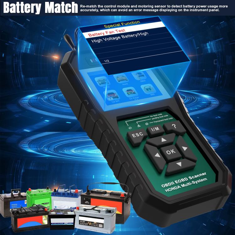 KONNWEI KW420 2.8 inch Color Screen Car OBD2 Fault Diagnostic Scan Tool for Honda(Black Green) - Code Readers & Scan Tools by KONNWEI | Online Shopping UK | buy2fix
