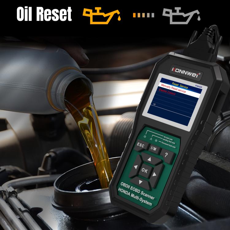 KONNWEI KW420 2.8 inch Color Screen Car OBD2 Fault Diagnostic Scan Tool for Honda(Black Green) - Code Readers & Scan Tools by KONNWEI | Online Shopping UK | buy2fix